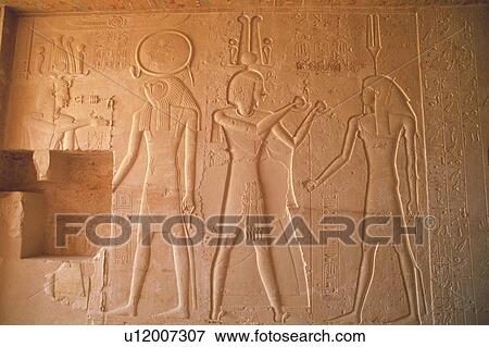 Wall reliefs inside a tomb, Egypt, Low Angle View View Large Photo Image Stock Photo - Wall reliefs inside a tomb, Egypt, Low Angle View. Fotosearch