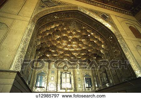 Stock Photo - Chehelsotun Palace, Iran, Low Angle View. Fotosearch