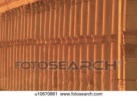 Stock Image - Columns from the site of Palmyra, Syria, Close Up. Fotosearch