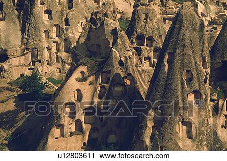 The Rock Sites of Cappadocia, Turkey, High Angle View View Large Photo Image Stock Image - The Rock Sites of Cappadocia, Turkey, High Angle View. Fotosearch