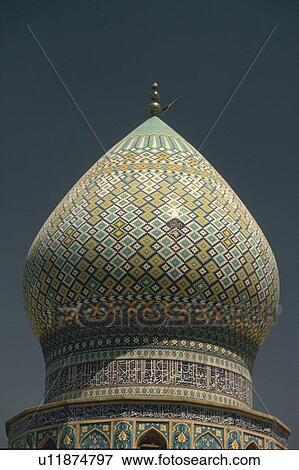 Stock Photo - the roof of a mosque, Iran, Low Angle View. Fotosearch