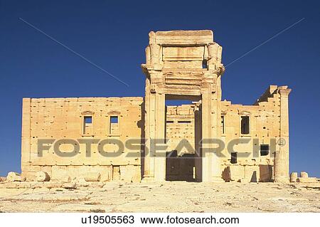 Stock Image - The site of Palmyra, Syria, Low Angle View. Fotosearch
