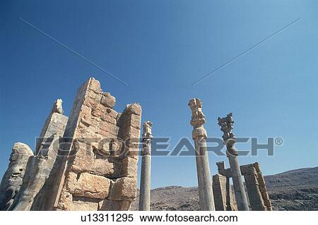 Stock Photography - The site of Persepolis, Iran, Low Angle View. Fotosearch