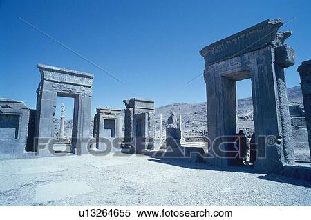 The site of Persepolis, Iran, Toned Image, Low Angle View View Large Photo Image Stock Photography - The site of Persepolis, Iran, Toned Image, Low Angle View. Fotosearch