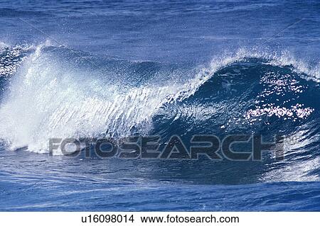 a Big Ocean Wave, the Water Splashing in Many Directions, High Angle View, Hawaii, Japan View Large Photo Image Picture - a Big Ocean Wave, the Water Splashing in Many Directions, High Angle View, Hawaii, Japan. Fotosearch