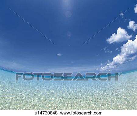 Blue Sea View Large Photo Image Stock Photo - Blue Sea. Fotosearch