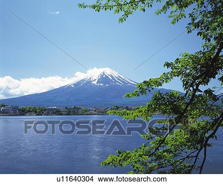 Mt. Fuji and Lake Kawaguchi, Kawaguchiko town, Yamanashi prefecture, Japan View Large Photo Image Picture - Mt. Fuji and Lake Kawaguchi, Kawaguchiko town, Yamanashi prefecture, Japan. Fotosearch