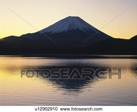 Mt. Fuji and Lake Motosu in the morning, Shimobe town, Yamanashi prefecture, Japan View Large Photo Image Stock Image - Mt. Fuji and Lake Motosu in the morning, Shimobe town, Yamanashi prefecture, Japan. Fotosearch