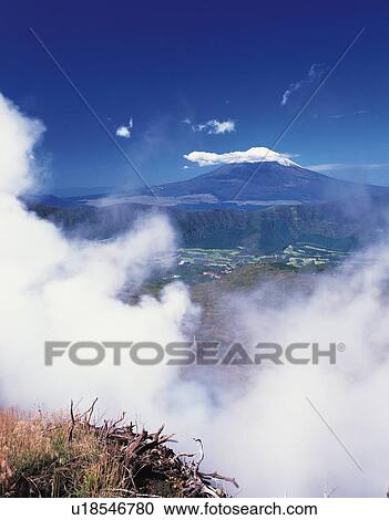 Mt. Fuji and valley in smoke, Hakone town, Kanagawa prefecture, Japan View Large Photo Image Stock Image - Mt. Fuji and valley in smoke, Hakone town, Kanagawa prefecture, Japan. Fotosearch