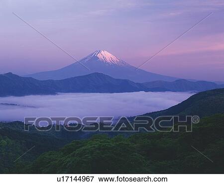 Mt. Fuji in the morning, Hakone town, Kanagawa prefecture, Japan View Large Photo Image Stock Photo - Mt. Fuji in the morning, Hakone town, Kanagawa prefecture, Japan. Fotosearch