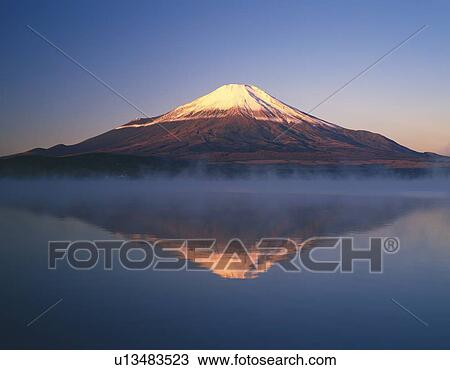 Mt. Fuji in the morning haze, Yamanakako village, Yamanashi prefecture, Japan View Large Photo Image Stock Image - Mt. Fuji in the morning haze, Yamanakako village, Yamanashi prefecture, Japan. Fotosearch