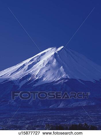 Mt. Fuji in the morning, Kawaguchiko town, Yamanashi prefecture, Japan, copy space View Large Photo Image Stock Photo - Mt. Fuji in the morning, Kawaguchiko town, Yamanashi prefecture, Japan, copy space. Fotosearch