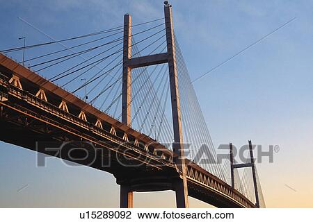 Stock Image - Yokohama Bay Bridge. Fotosearch