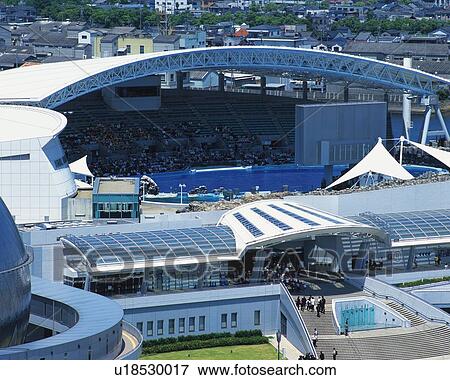 Port of Nagoya Public Aquarium, Nagoya City, Japan, High Angle View, Pan Focus View Large Photo Image Stock Photo - Port of Nagoya Public Aquarium, Nagoya City, Japan, High Angle View, Pan Focus. Fotosearch