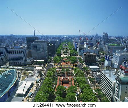 The Streets in Nagoya, Nagoya City, Japan, High Angle View, Pan Focus View Large Photo Image Stock Image - The Streets in Nagoya, Nagoya City, Japan, High Angle View, Pan Focus. Fotosearch