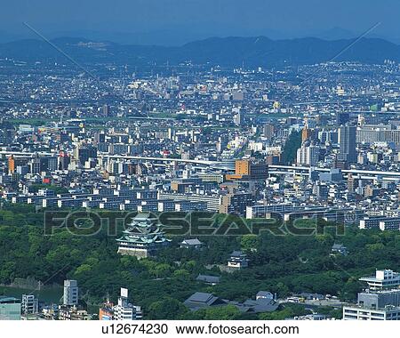The View from JR Central Towers, Nagoya City, Japan, High Angle View, Pan Focus View Large Photo Image Stock Image - The View from JR Central Towers, Nagoya City, Japan, High Angle View, Pan Focus. Fotosearch