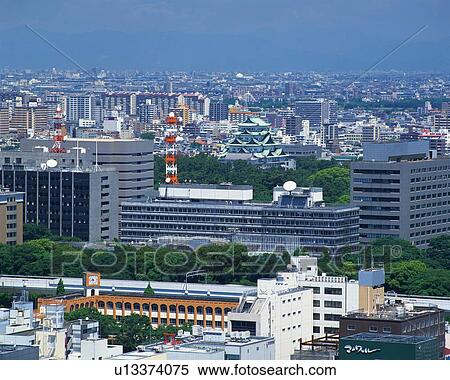 The View from TV Tower, Nagoya City, Japan, High Angle View, Pan Focus View Large Photo Image Stock Photography - The View from TV Tower, Nagoya City, Japan, High Angle View, Pan Focus. Fotosearch