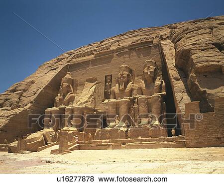 Abu Simbel, Egypt, Africa, Low Angle View, Pan Focus View Large Photo Image Stock Photo - Abu Simbel, Egypt, Africa, Low Angle View, Pan Focus. Fotosearch
