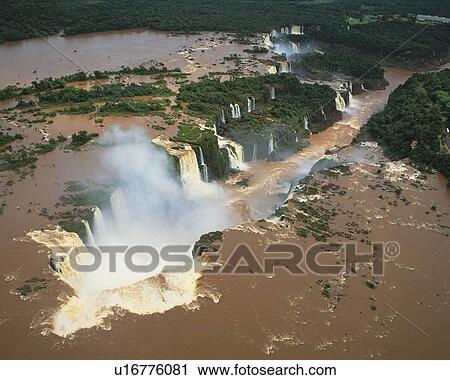 Iguazu Falls, Brazil, South America, High Angle View, Pan Focus View Large Photo Image Stock Image - Iguazu Falls, Brazil, South America, High Angle View, Pan Focus. Fotosearch