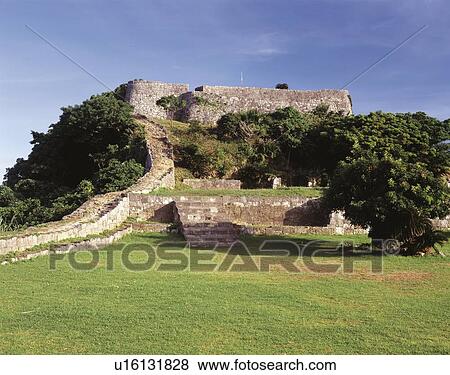 Katsuren Castle, Okinawa Prefecture, Japan, Asia, Low Angle View, Pan Focus View Large Photo Image Stock Photo - Katsuren Castle, Okinawa Prefecture, Japan, Asia, Low Angle View, Pan Focus. Fotosearch