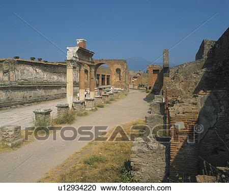 Pompeii, Italy, Europe, High Angle View, Pan Focus View Large Photo Image Stock Image - Pompeii, Italy, Europe, High Angle View, Pan Focus. Fotosearch