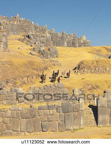 Sacsayhuaman, Peru, South America, High Angle View, Pan Focus View Large Photo Image Stock Image - Sacsayhuaman, Peru, South America, High Angle View, Pan Focus. Fotosearch