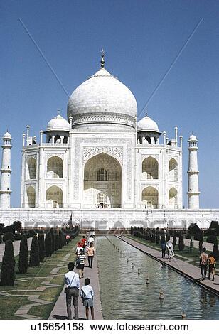 Taj Mahal, India, Asia, Low Angle View, Pan Focus View Large Photo Image Stock Photo - Taj Mahal, India, Asia, Low Angle View, Pan Focus. Fotosearch