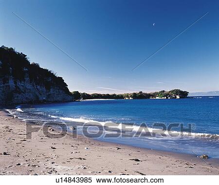 Stock Photography - Chojagasaki Cape, Shonan, Kanagawa Prefecture, Japan, Front View, Pan Focus. Fotosearch