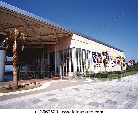 Stock Image - Enoshima Aquarium, Shonan, Kanagawa Prefecture, Japan, Low Angle View, Pan Focus. Fotosearch