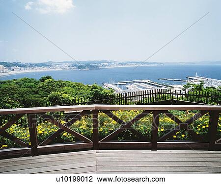 Enoshima Island Marina, Shonan, Kanagawa Prefecture, Japan, High Angle View, Pan Focus View Large Photo Image Stock Image - Enoshima Island Marina, Shonan, Kanagawa Prefecture, Japan, High Angle View, Pan Focus. Fotosearch