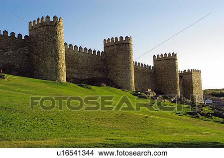 City wall in Avila Spain View Large Photo Image Picture - City wall in Avila Spain. Fotosearch