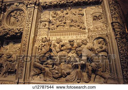 Spain, Castilla Leon, Avila, Cathedral, Interior, Relief, In relief View Large Photo Image Picture - Spain, Castilla Leon, Avila, Cathedral, Interior, Relief, In relief. Fotosearch