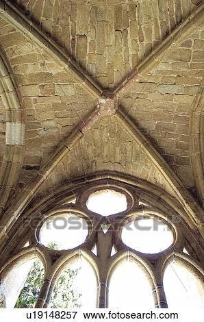 Stock Photo - Spain, Castilla Leon, Avila, Cathedral, Interior, Arch, Arches. Fotosearch
