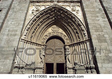 Spain, Castilla Leon, Avila, Cathedral, Arch, Arches, Relief View Large Photo Image Stock Photography - Spain, Castilla Leon, Avila, Cathedral, Arch, Arches, Relief. Fotosearch