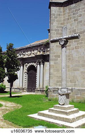 Spain, Castilla Leon, Avila, Chapel, Arch, Arches, Column View Large Photo Image Stock Photography - Spain, Castilla Leon, Avila, Chapel, Arch, Arches, Column. Fotosearch