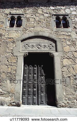 Stock Image - Spain, Castilla Leon, Avila, Palace, Davila, Davila palace, Palacio de los davila. Fotosearch