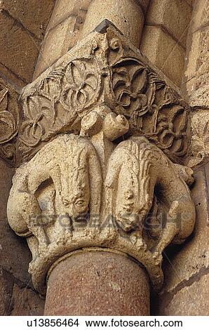 Spain, Castilla Leon, Avila, San vicente, Arch, Stone, Column View Large Photo Image Picture - Spain, Castilla Leon, Avila, San vicente, Arch, Stone, Column. Fotosearch