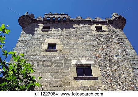 Picture - Spain, Castilla Leon, Avila, Stone, Turret, Los guzmanes turret, Torreon de los guzmanes. Fotosearch