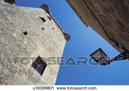 Spain, Castilla Leon, Avila, Stone, Turret, Los guzmanes turret, Torreon de los guzmanes View Large Photo Image Stock Image - Spain, Castilla Leon, Avila, Stone, Turret, Los guzmanes turret, Torreon de los guzmanes. Fotosearch