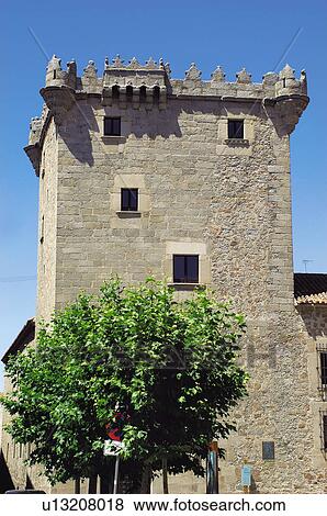 Spain, Castilla Leon, Avila, Stone, Turret, Los guzmanes turret, Torreon de los guzmanes View Large Photo Image Stock Photo - Spain, Castilla Leon, Avila, Stone, Turret, Los guzmanes turret, Torreon de los guzmanes. Fotosearch