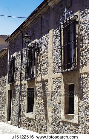 Stock Photograph - Spain, Castilla Leon, Avila, Street, Side street, Small street, Back street. Fotosearch