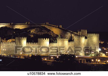 Spain Castilla Leon city wall View Large Photo Image Picture - Spain Castilla Leon city wall. Fotosearch