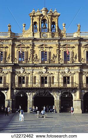Spain, Castilla Leon, Salamanca, Arch, Arches, Square, Main square View Large Photo Image Stock Image - Spain, Castilla Leon, Salamanca, Arch, Arches, Square, Main square. Fotosearch