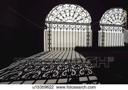 Stock Image - Spain, Castilla Leon, Salamanca, Arch, Arches, Shadow, Interior. Fotosearch