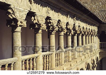 Spain, Castilla Leon, Salamanca, Art, Balcony, Interior, Arch View Large Photo Image Stock Photo - Spain, Castilla Leon, Salamanca, Art, Balcony, Interior, Arch. Fotosearch