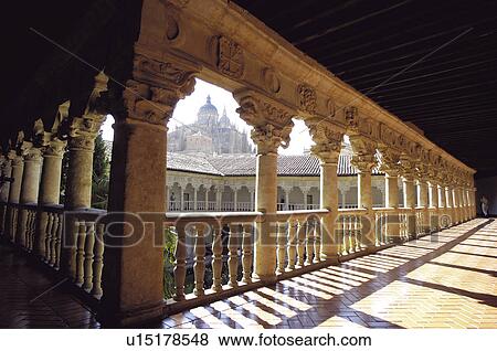 Spain, Castilla Leon, Salamanca, Art, Balcony, Interior, Arch View Large Photo Image Stock Photo - Spain, Castilla Leon, Salamanca, Art, Balcony, Interior, Arch. Fotosearch