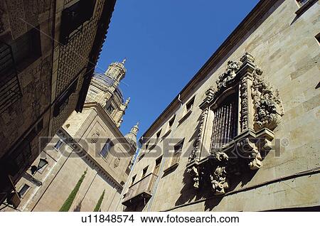 Picture - Spain, Castilla Leon, Salamanca, Architecture, Tower, Bell tower, Church tower. Fotosearch