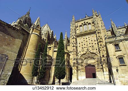 Spain, Castilla Leon, Salamanca, Square, Architecture, Entrance, Main entrance View Large Photo Image Stock Image - Spain, Castilla Leon, Salamanca, Square, Architecture, Entrance, Main entrance. Fotosearch