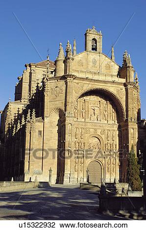 Stock Image - Spain, Castilla Leon, Salamanca, Church, Architecture, Monument, Tower. Fotosearch