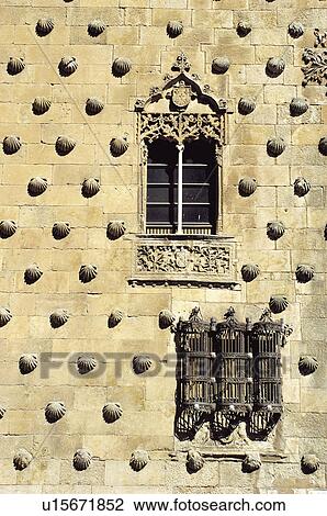 Spain, Castilla Leon, Salamanca, Architecture detail, Architecture details, Library, Casa de las conchas View Large Photo Image Stock Image - Spain, Castilla Leon, Salamanca, Architecture detail, Architecture details, Library, Casa de las conchas. Fotosearch